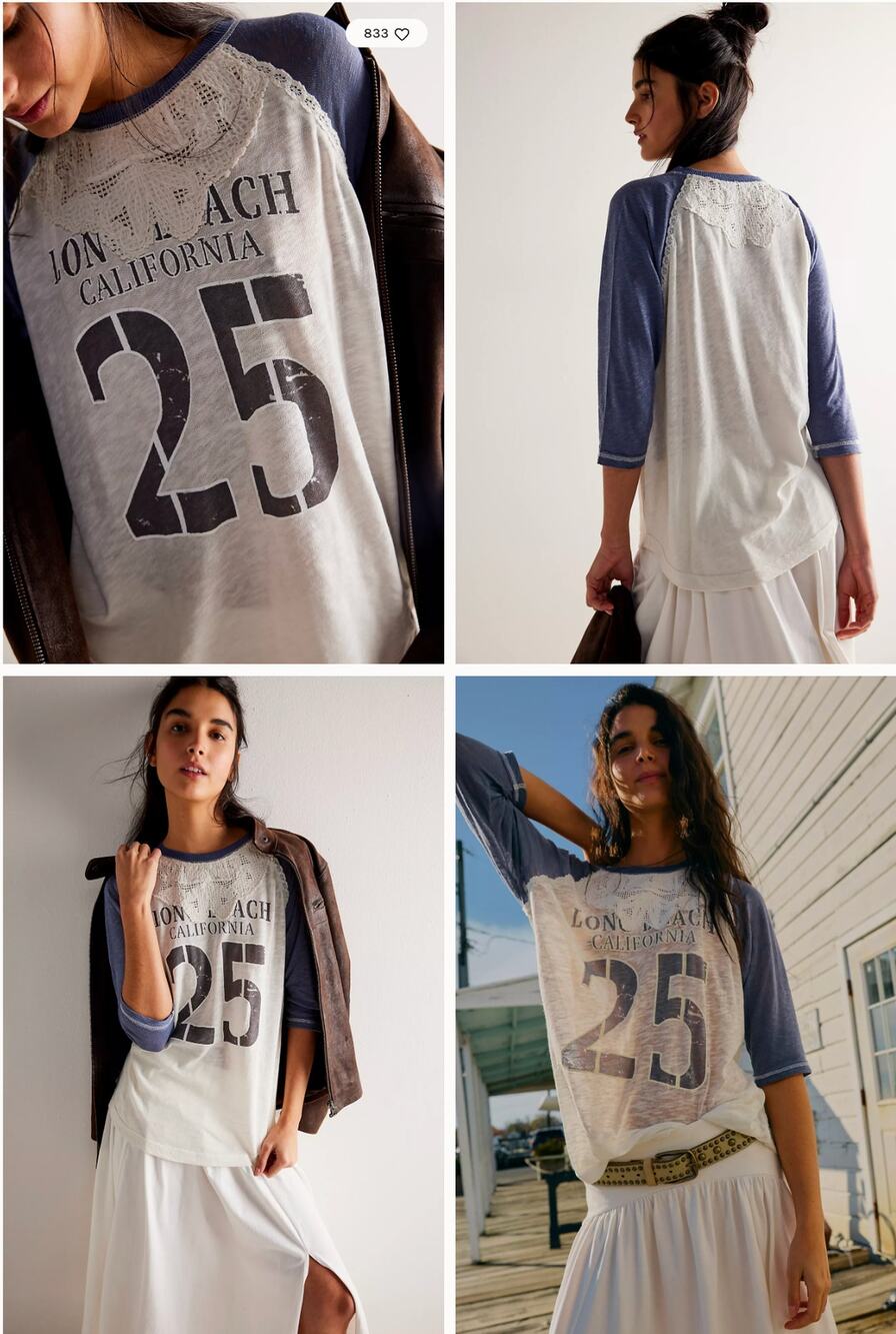 Free People We The Free Champ Tee | Size S
